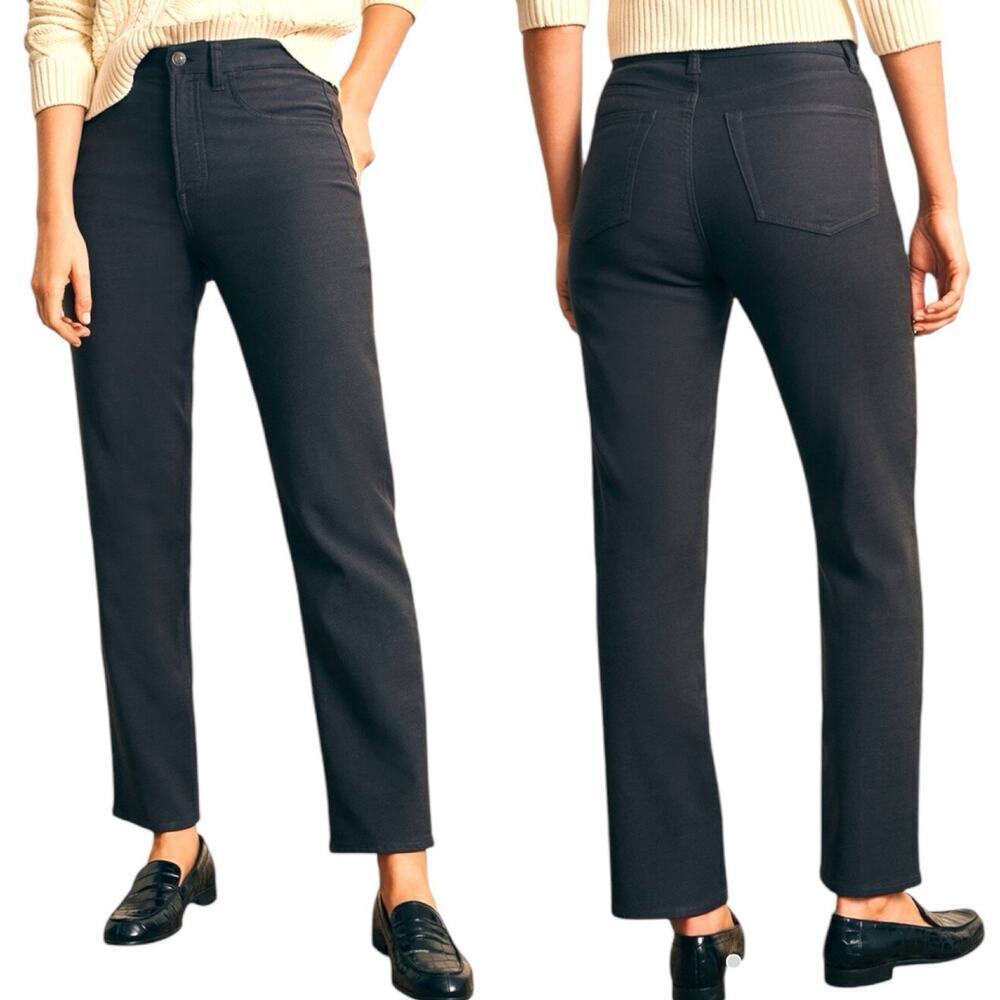 Faherty Washed Black Stretch Five Pocket Terry Pants Women’s Size 24